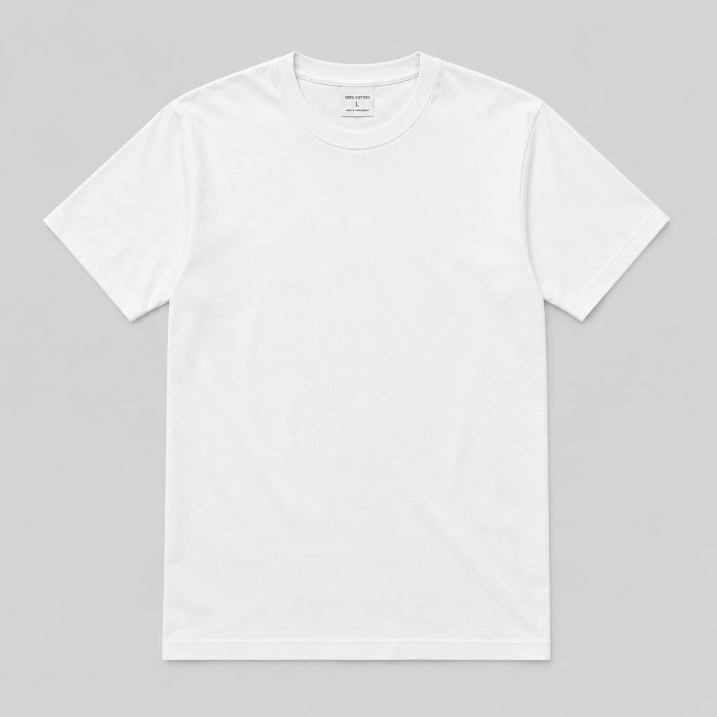 Remera Básica Cuello Redondo Blanca