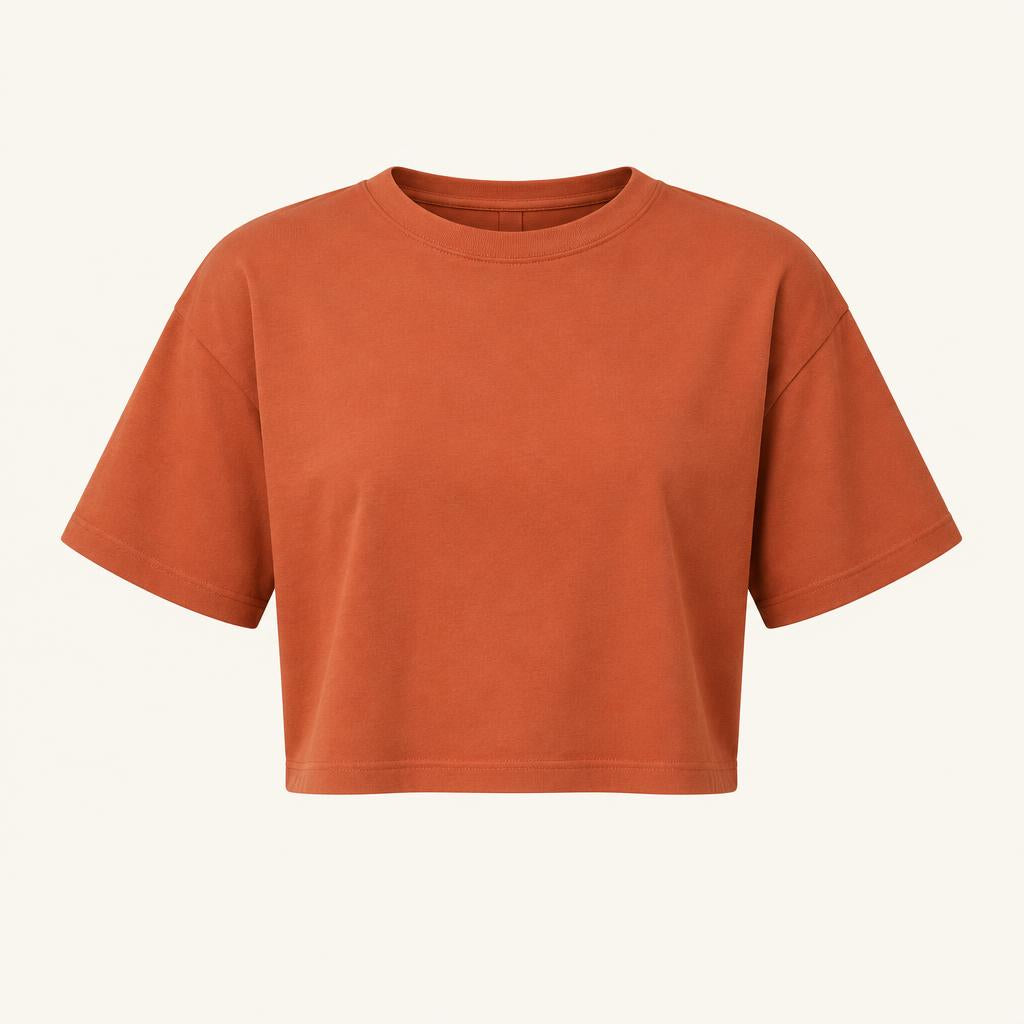 Remera Cropped Terracota