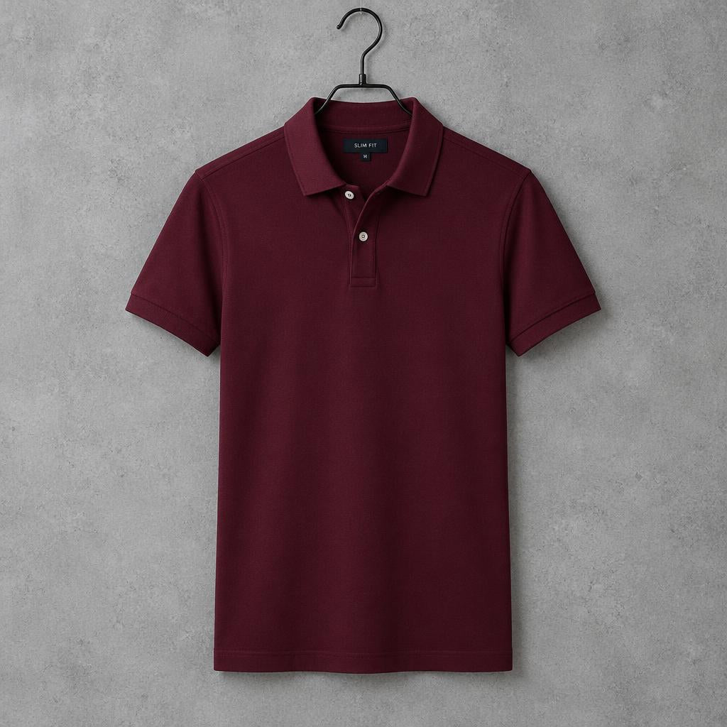 Chomba Slim Fit Bordó