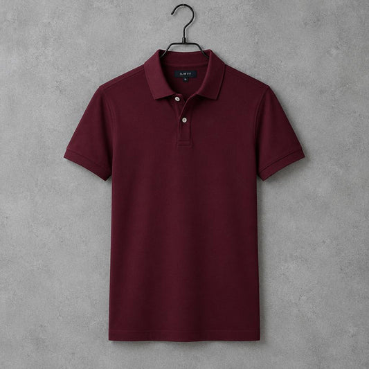 Chomba Slim Fit Bordó