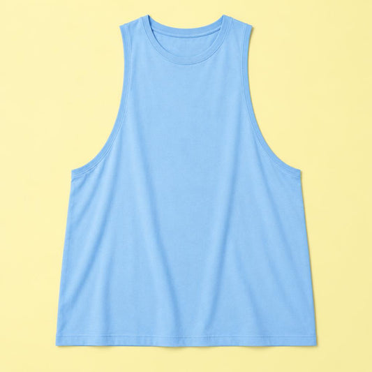 Musculosa Oversize Celeste